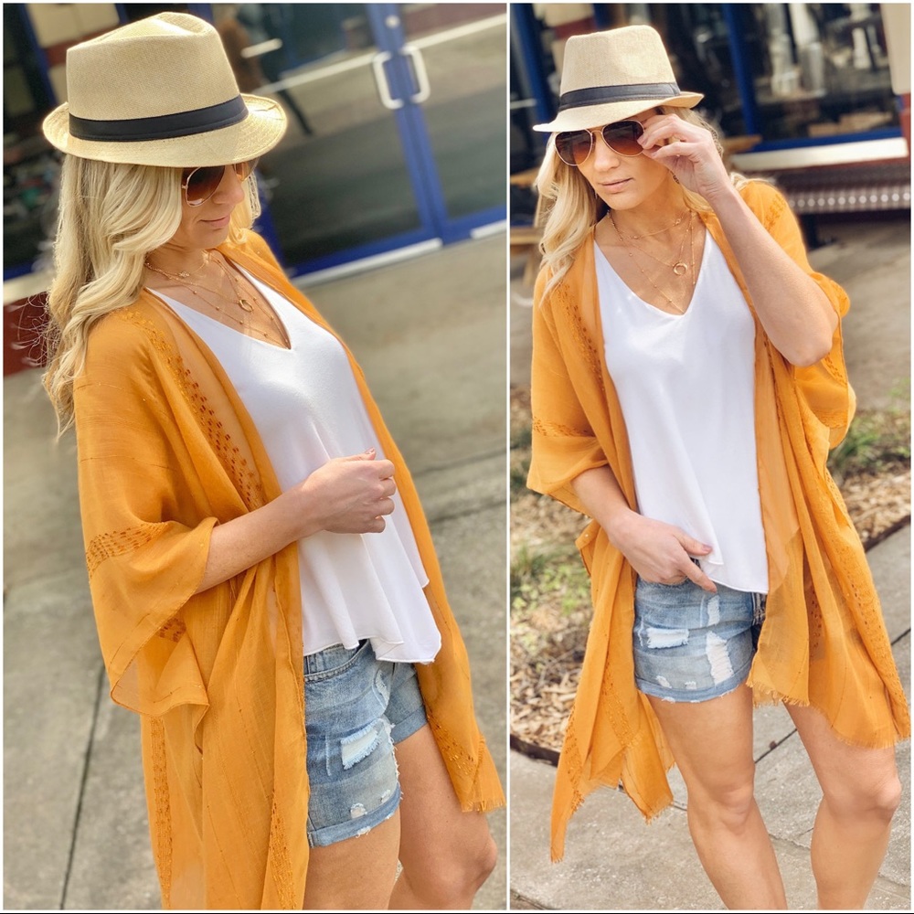 Camel Longline Kimono